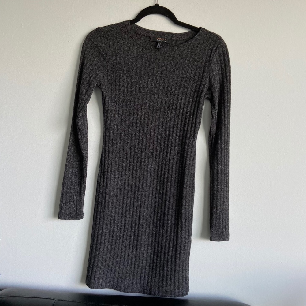 FOREVER 21 CONTEMPORARY RIBBED DRESS